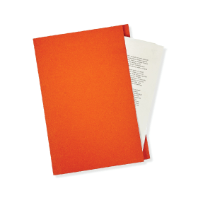 Exacompta Guildhall Square Cut Folder 315gsm Foolscap Orange 100 Pack 110641 F