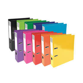 Exacompta Iderama 70mm Lever Arch File A4 Assorted 10 Pack 478604 F
