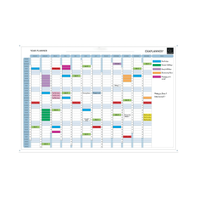 Exacompta Magnetic Perpetual Year Planner Comes With Magnets Magnet Strips Pens And Box 115714 F