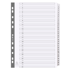 Exacompta Mylar White Index Dividers 1 31 469764 F