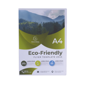 Exacompta OPAK Recycled Cut Flush Folders A4 Clear 100 Pack 58320E 830611 F