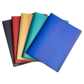Exacompta OPAK Recycled Display Book 30 Pockets 5 Pack A4 Assorted 830614 F