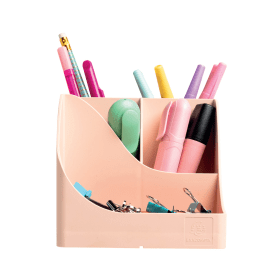 Exacompta Skandi Recycled Plastic PenWave Pen Pot 5 Compartments Nude 893247 F