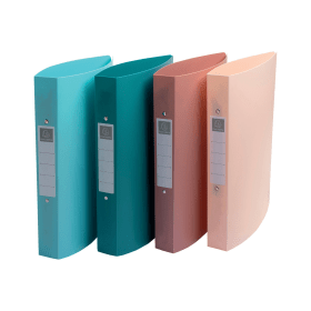 Exacompta Skandi Semi Rigid Recycled Ring Binder 30mm A4 Assorted 4 Pack 54470E 893249 F