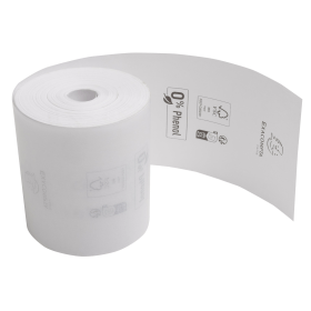 Exacompta Zero Plastic Thermal Receipt Roll 80mm x 76m White 10 Pack 40768E 830584 F
