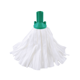 Exel Big White Mop Head Green 10 Pack VNT02136 F