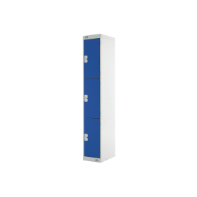 Express Standard Locker 3 Door 300x300x1800mm Light Grey Blue MC00142 462328 F