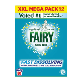 Fairy Non Bio Laundry Powder 80 Washes PX18477 F