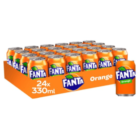Fanta Orange Fizzy Drink 330ml 24 Pack 224170 F