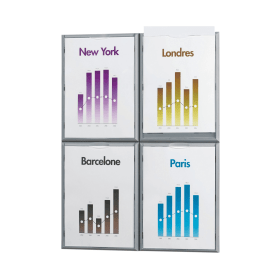 Fast Paper A4 Information Display Silver 104046 F