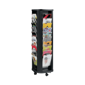 Fast Paper Mobile Carousel Literature Display 40 Compartments A4 F27301 168490 F