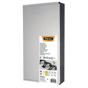Fellowes A4 Wire Binding Combs 8mm Black 100 Pack 105185 F