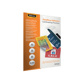 Fellowes Admire EasyMove Laminating Pouch A3 160 Micron Gloss 25 Pack 493532 F