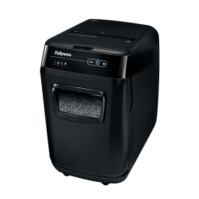 Fellowes AutoMax 200M Micro Cut Shredder Black 489836 F