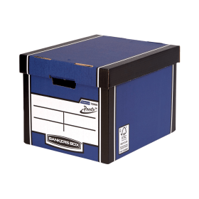 Fellowes Bankers Box Premium Presto Storage Box Blue 10 Pack 111631 F