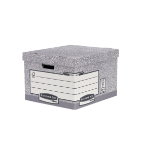 Fellowes Heavy Duty Bankers Box Grey 10 Pack 463496 F