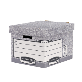 Fellowes Heavy Duty Bankers Box Grey 10 Pack 463500 F