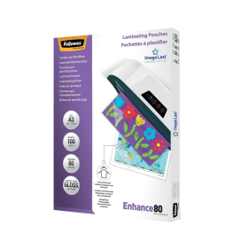 Fellowes Laminating Pouch A3 160 Micron Gloss 100 Pack 102462 F