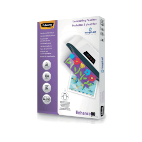 Fellowes Laminating Pouch A4 Micron Gloss 100 Pack 100738 F