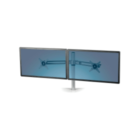 Fellowes Lotus Dual Monitor Arm Silver 484450 F