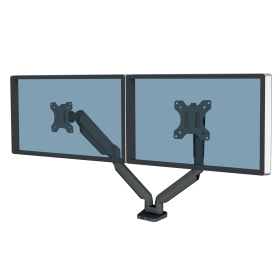 Fellowes Platinum Series Dual Monitor Arm Black 476936 F