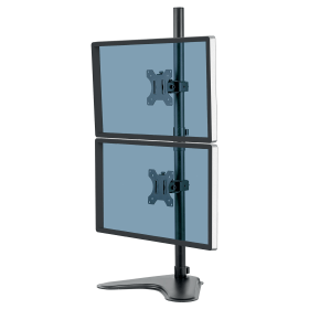 Fellowes Seasa Freestanding Dual Stacking Monitor Arm Black 513515 F