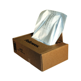 Fellowes Shredder Waste Bags 143 Litre Clear 50 Pack 485218 F
