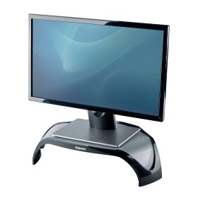 Fellowes Smart Suites Monitor Stand Black Silver 136447 F