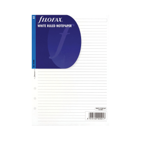 Filofax Refill A5 Ruled Paper White 25 Pack 114928 F