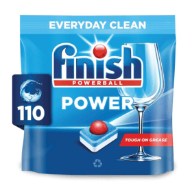 Finish Power All in One Dishwasher Tablets Regular Fresh 110 Pack RK57211 F