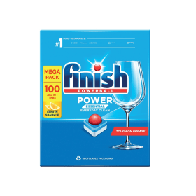Finish Power Essential Dishwasher Tabs Lemon 100 Pack 891960 F