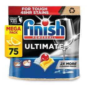 Finish Ultimate All In 1 Lemon Sparkle 75 Pack RK01749 F