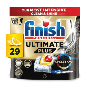 Finish Ultimate Plus All In 1 Lemon Sparkle 29 Pack RK01499 F
