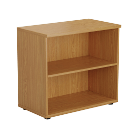 First 1 Shelf Wooden Bookcase 800mm x 450mm x 700mm Nova Oak 577027 F