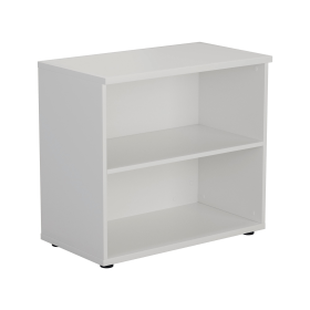 First 1 Shelf Wooden Bookcase 800mm x 450mm x 700mm White 577028 F