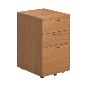 First 3 Drawer Under Desk Pedestal 404mm x 500mm x 690mm Nova Oak 795186 F
