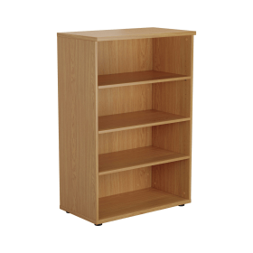 First 3 Shelf Wooden Bookcase 800mm x 450mm x 1200mm Nova Oak 577042 F