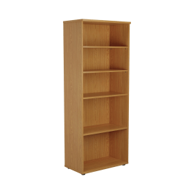 First 4 Shelf Wooden Bookcase 800mm x 450mm x 2000mm Nova Oak 577305 F