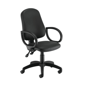 First Calypso Operator Chair with Fixed Arms Polyurethane 640mm x 640mm x 985 1175mm 657286 F