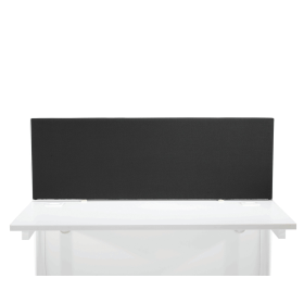 First Desk Mounted Screen 1200mm x 25mm x 400mm Special Black 487298 F