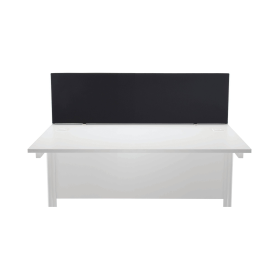 First Desk Mounted Screen 1400mm x 25mm x 400mm Special Black 487300 F
