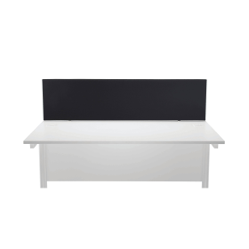 First Desk Mounted Screen 1600mm x 25mm x 400mm Special Black 487302 F