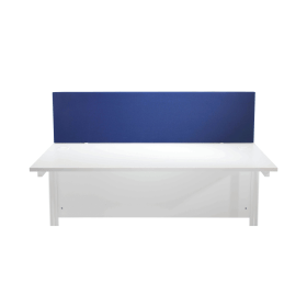 First Desk Mounted Screen 1600mm x 25mm x 400mm Special Blue 487301 F