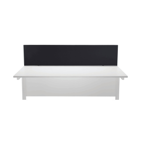 First Desk Mounted Screen 1800mm x 25mm x 400mm Special Black 487304 F