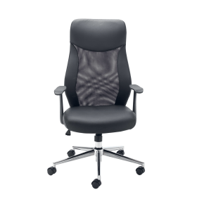 First High Back Operators Chair Mesh Back Black 487292 F