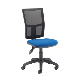First Medway High Back Operator Chair 640mm x 640mm x 1010 1175mm Blue 520202 F