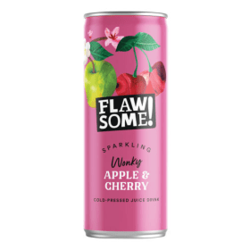 Flawsome Apple Sour Cherry Can 250ml 24 Pack FLS79017 F