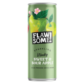 Flawsome Sweet Sour Apple Can 250ml 24 Pack FLS79034 F