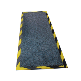 Floortex Kable Mat 400mm x 1200mm Black Yellow 372702 F