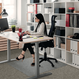 Floortex Ultimat Polycarbonate Rectangular Chair Mat for Carpets upto 12mm Thick 1190x890mm 118923ER 110960 F